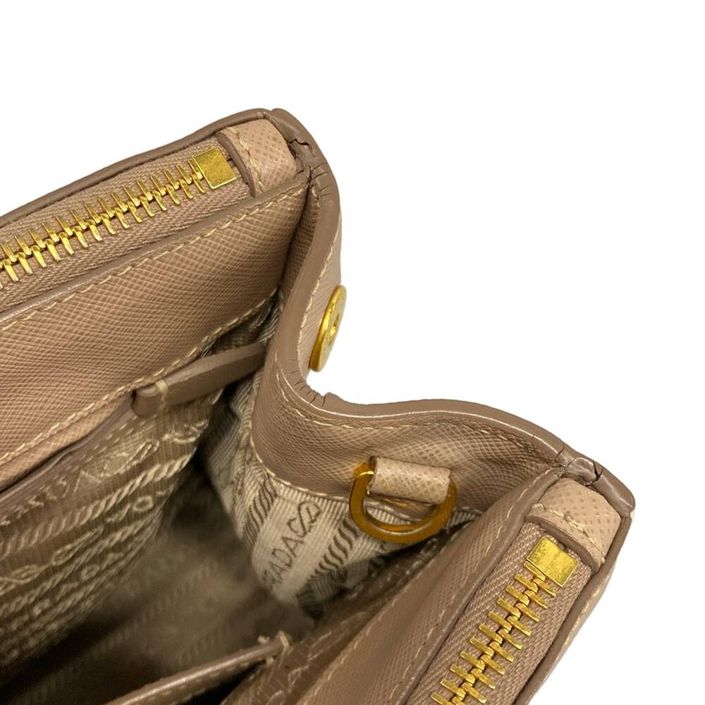 Prada Galleria Handbag Beige Gold - Picture 12 of 15
